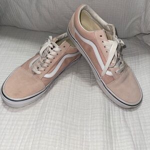 VANS Old Skool, Pale Pink, Low Top Skate Shoes Women’s 10 Men’s 8.5